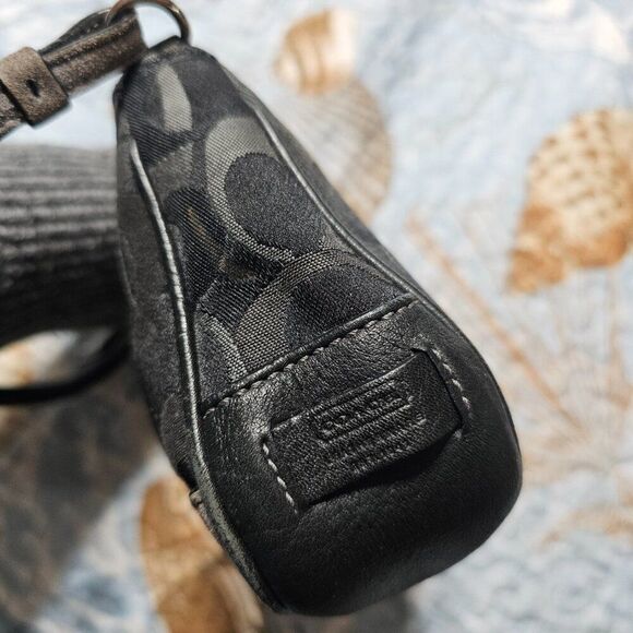 2004 Vintage Y2K Coach Demi Shoulder Bag Purse in Optic Signature Monogram Jacqu - Picture 5 of 7